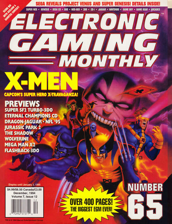 Electronic Gaming Monthly Issue 65 (December 1994) cover